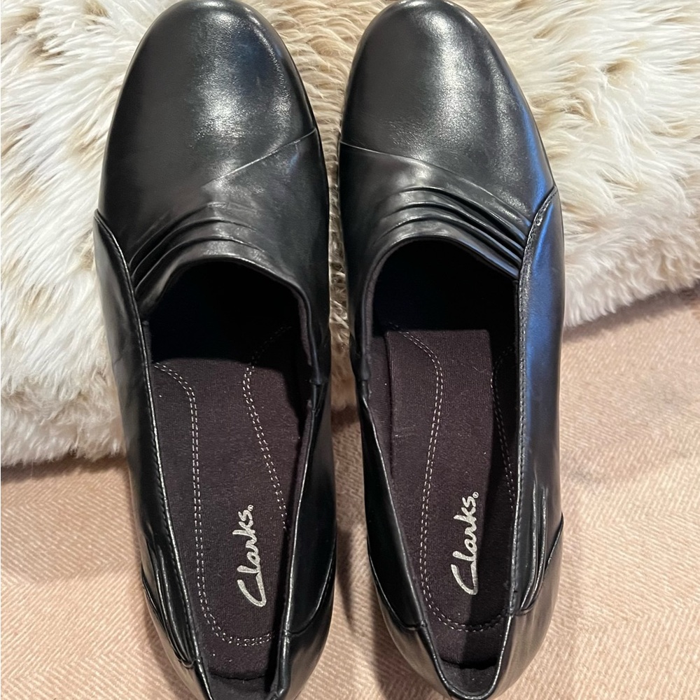 Clarks Shoes Black 9 Wide